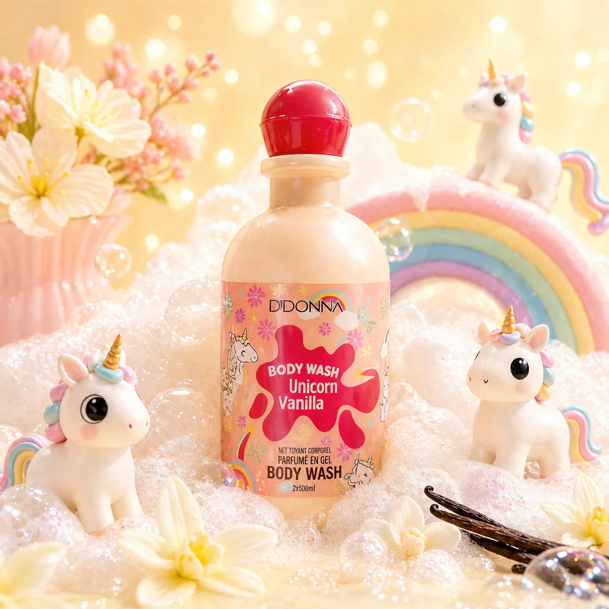 Gel Douche 280ml Unicorn Vanilla - D’Donna