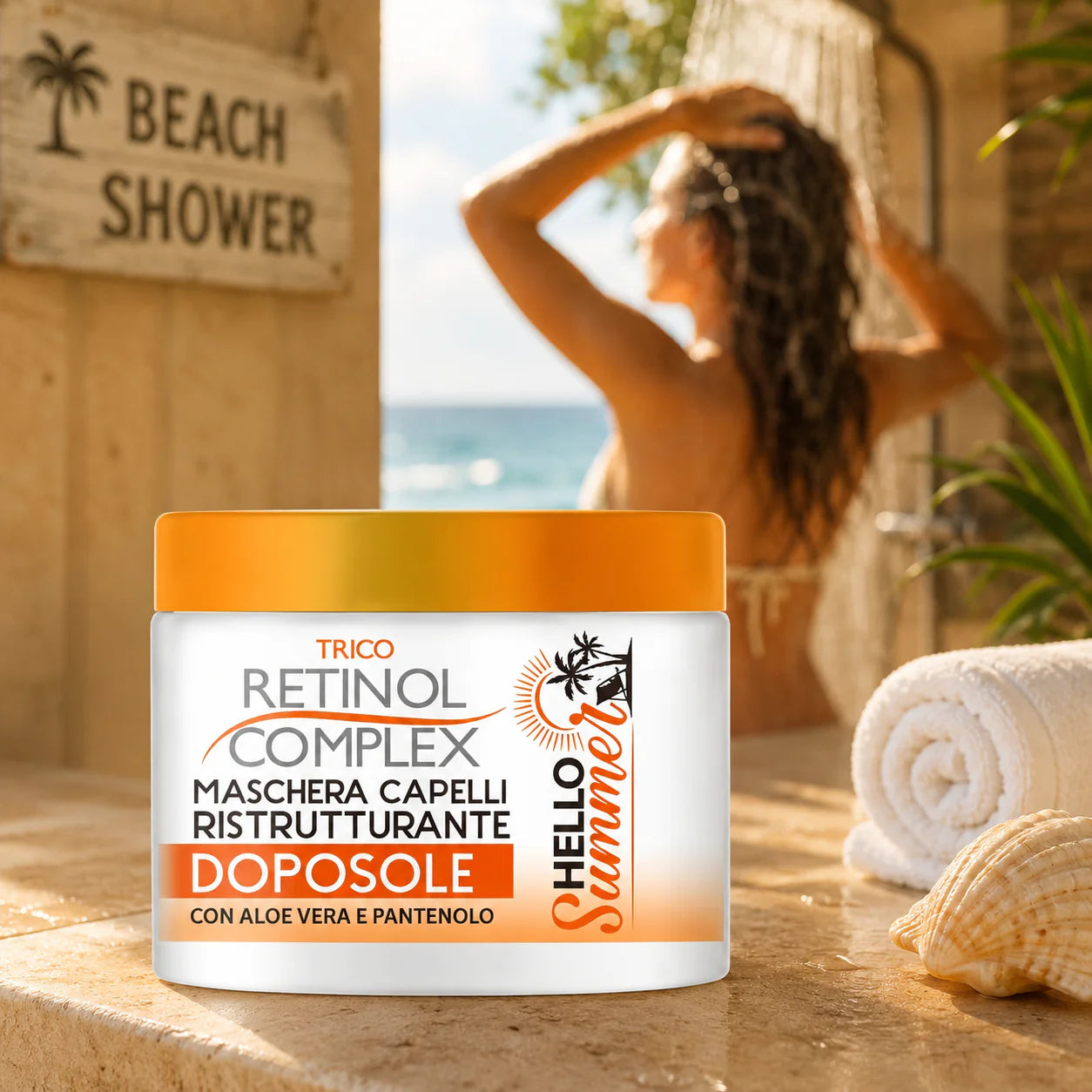 Masque Capillaire Après Soleil Ultra Nourrissant "Hello Summer 400ml - Retinol Complex pre co