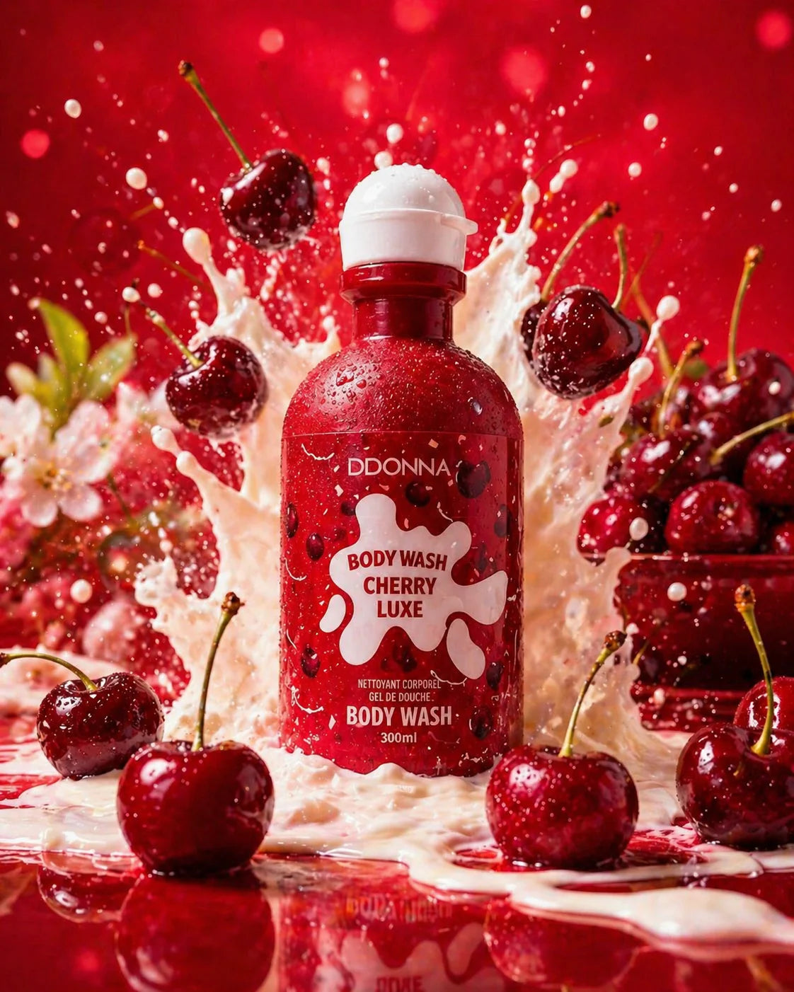 Gel Douche 280ml Cherry Luxe - D'Donna