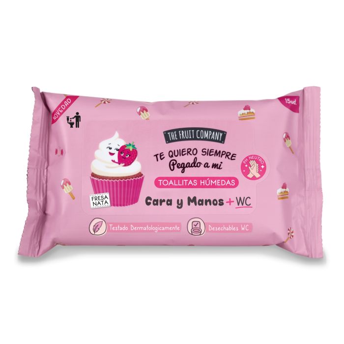 Lingettes désinfectantes The Fruit CompanyFraise Chantilly