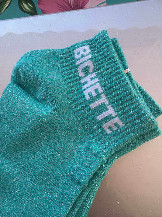 Chaussettes brillantes courtes Bichette
