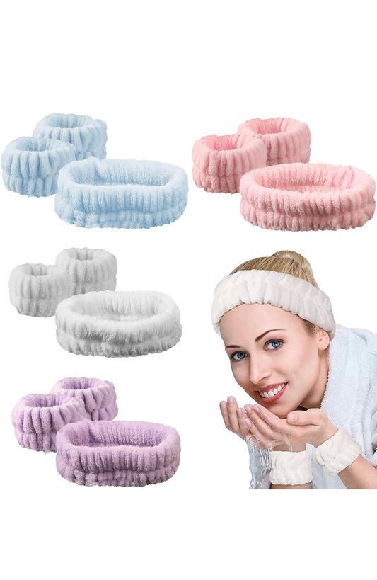 Bandeau et bracelet skincare