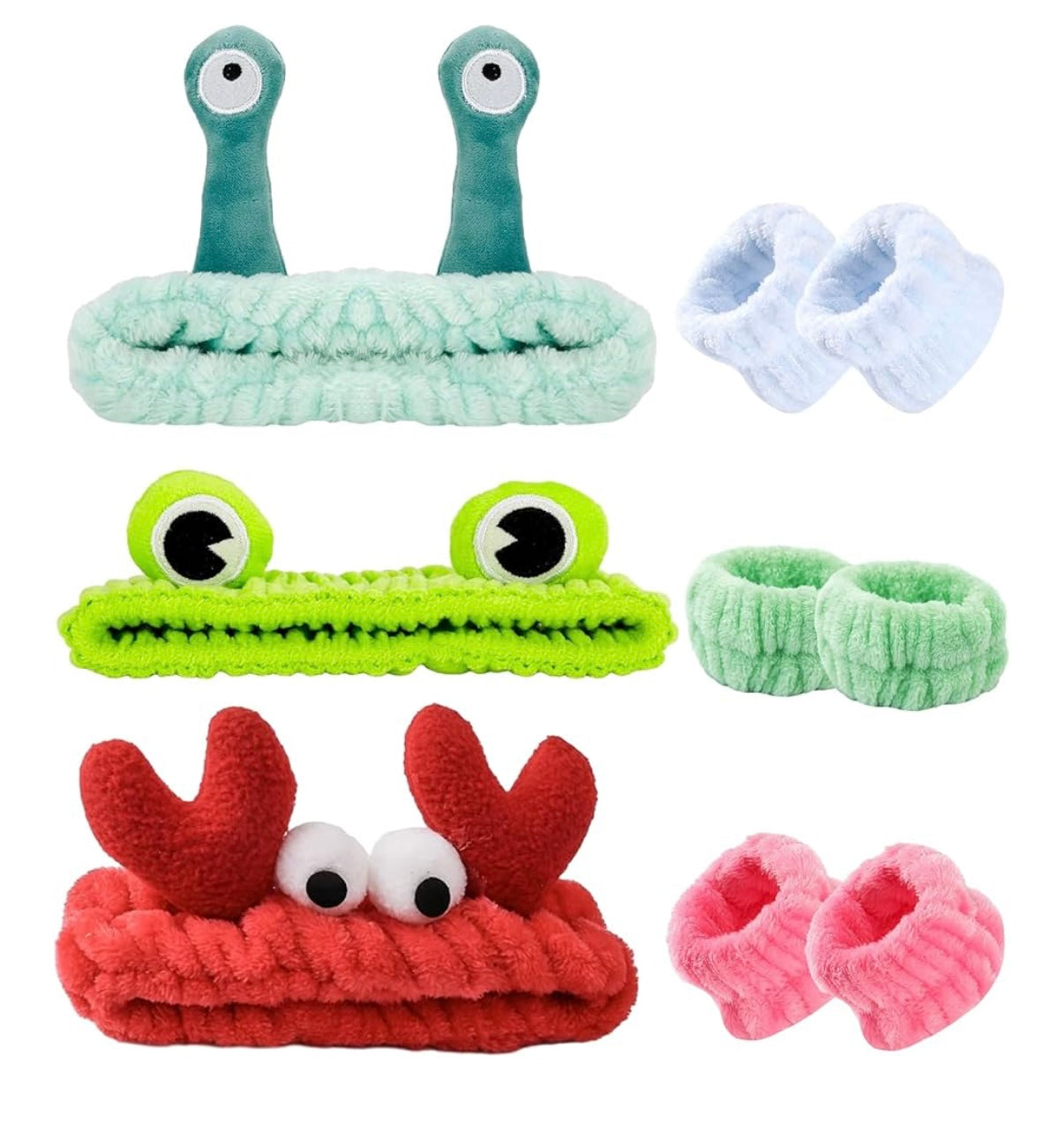 Bandeau et bracelet skincare Animaux