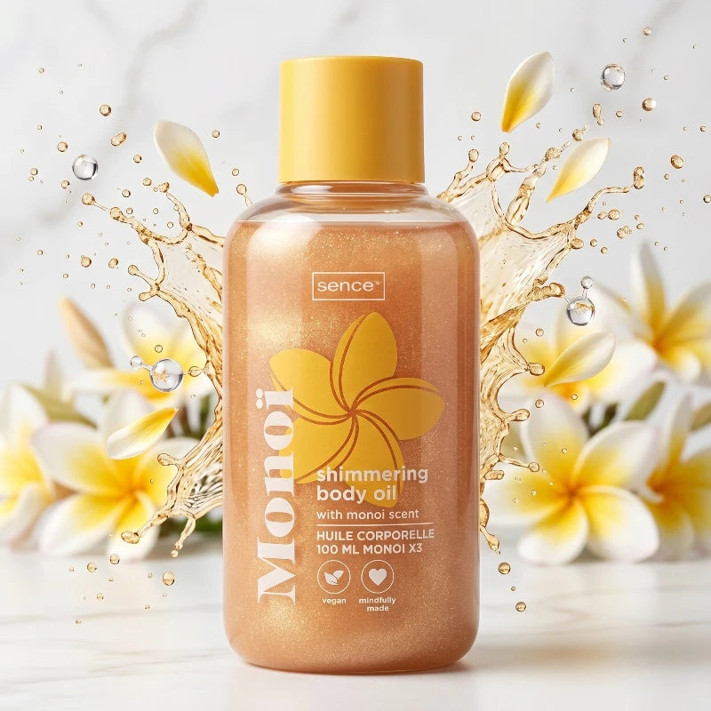 Huile corporelle Scintillante MONOÏ 100ml – Sence Beauty