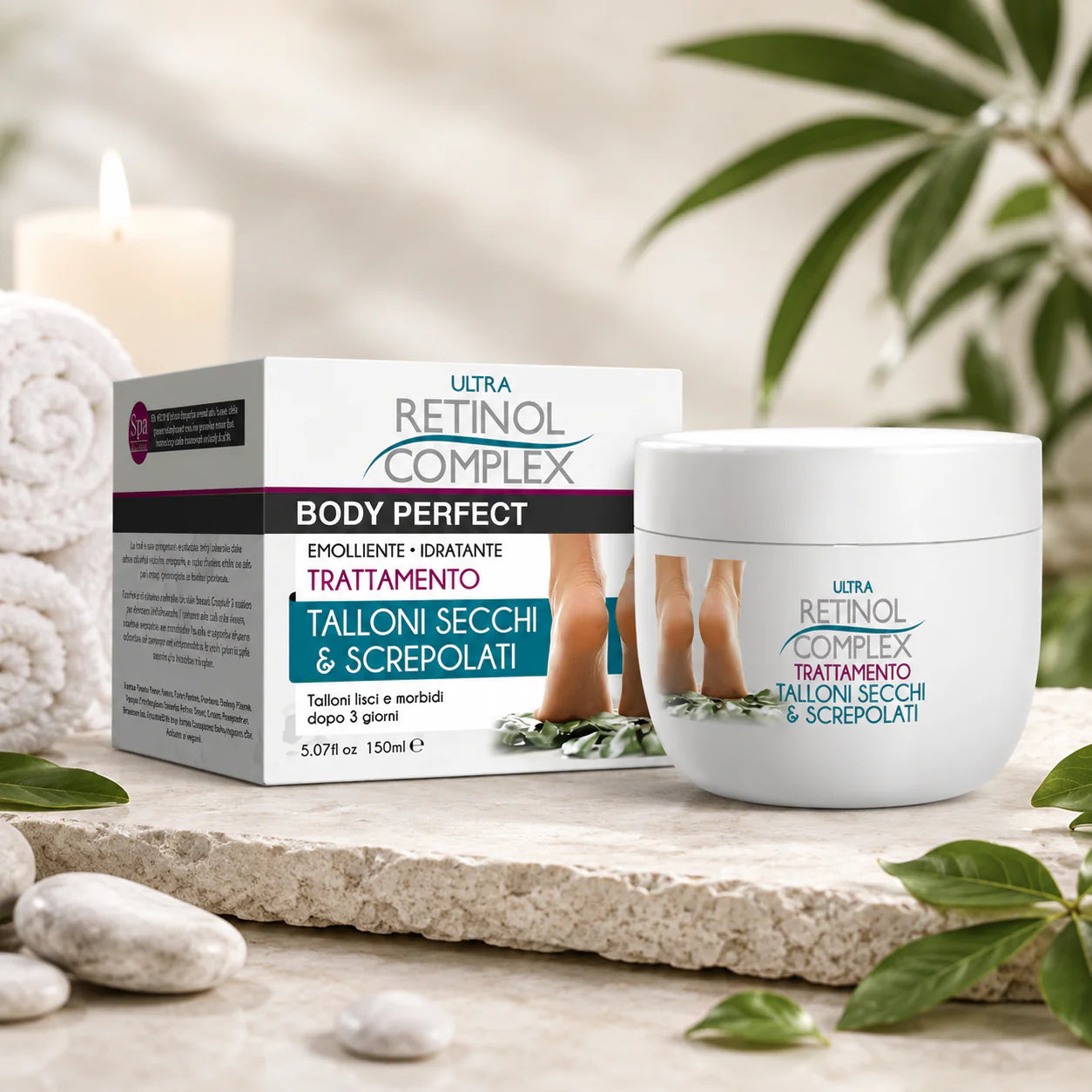 Traitement Pieds Talons secs et Fissurés 150ml
