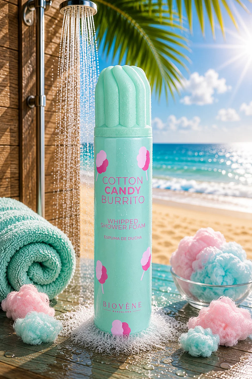 Mousse de Douche Cotton Candy Burrito 250ml - Biovene Barcelona