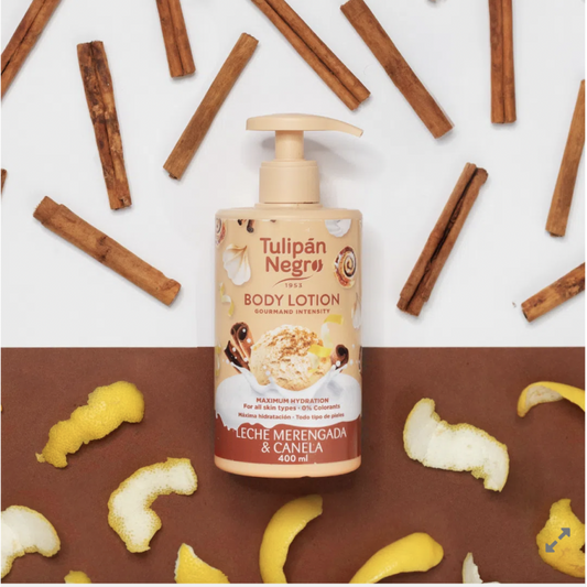 CRÈME POUR LE CORPS LECHE MERENGADA & CANELLE 400 ML Tulipan Negro