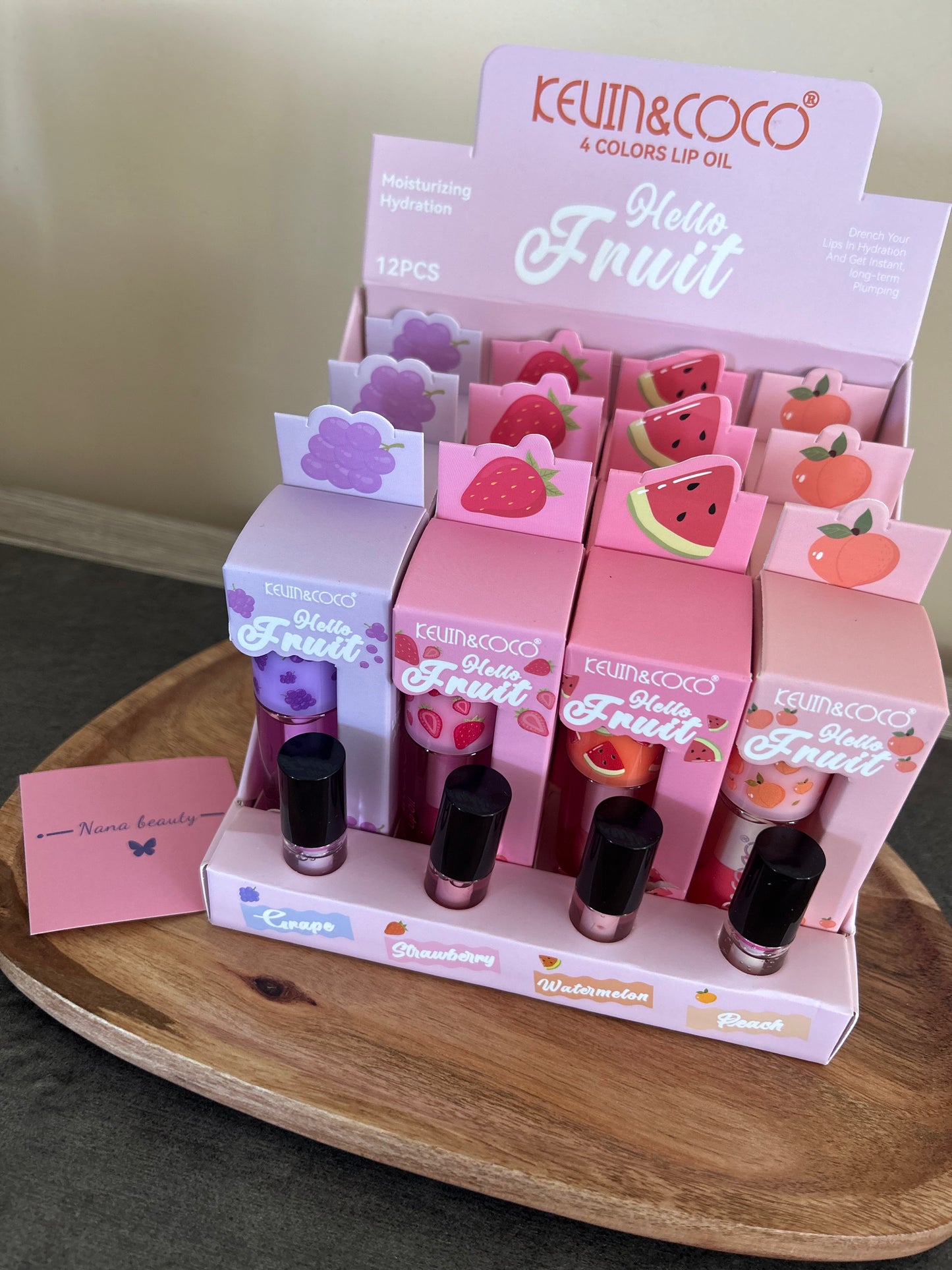 Huiles pour les Lèvres Fruitées – Kevin & Coco saveur Fraise