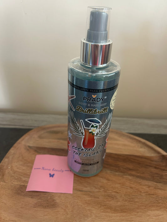 Brume scintillante pour le corps et les cheveux 250ml - Prady cocktail on the island