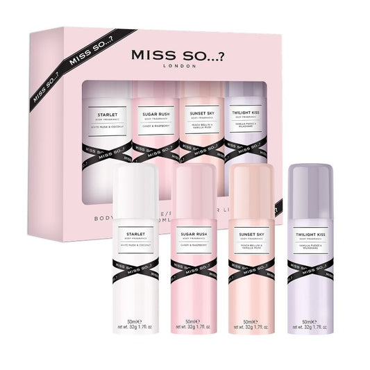 coffret parfum pour le corps Miss So…? 4 x 50ml dispo le 4 novembre