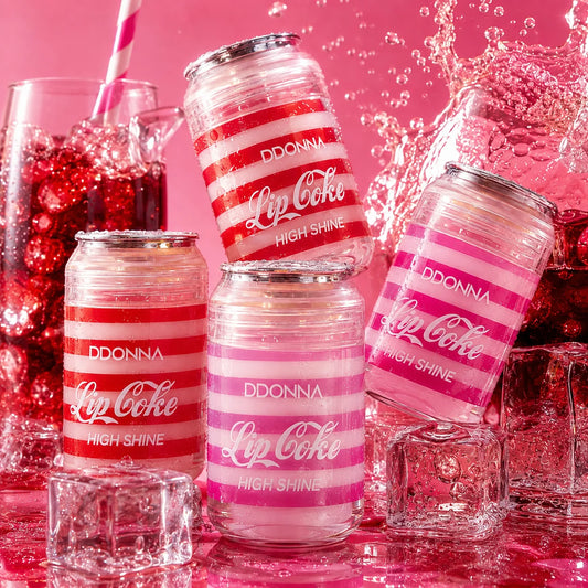 Lip Gloss "Lip Coke" Hydratant - D'donna avec des fines paillettes