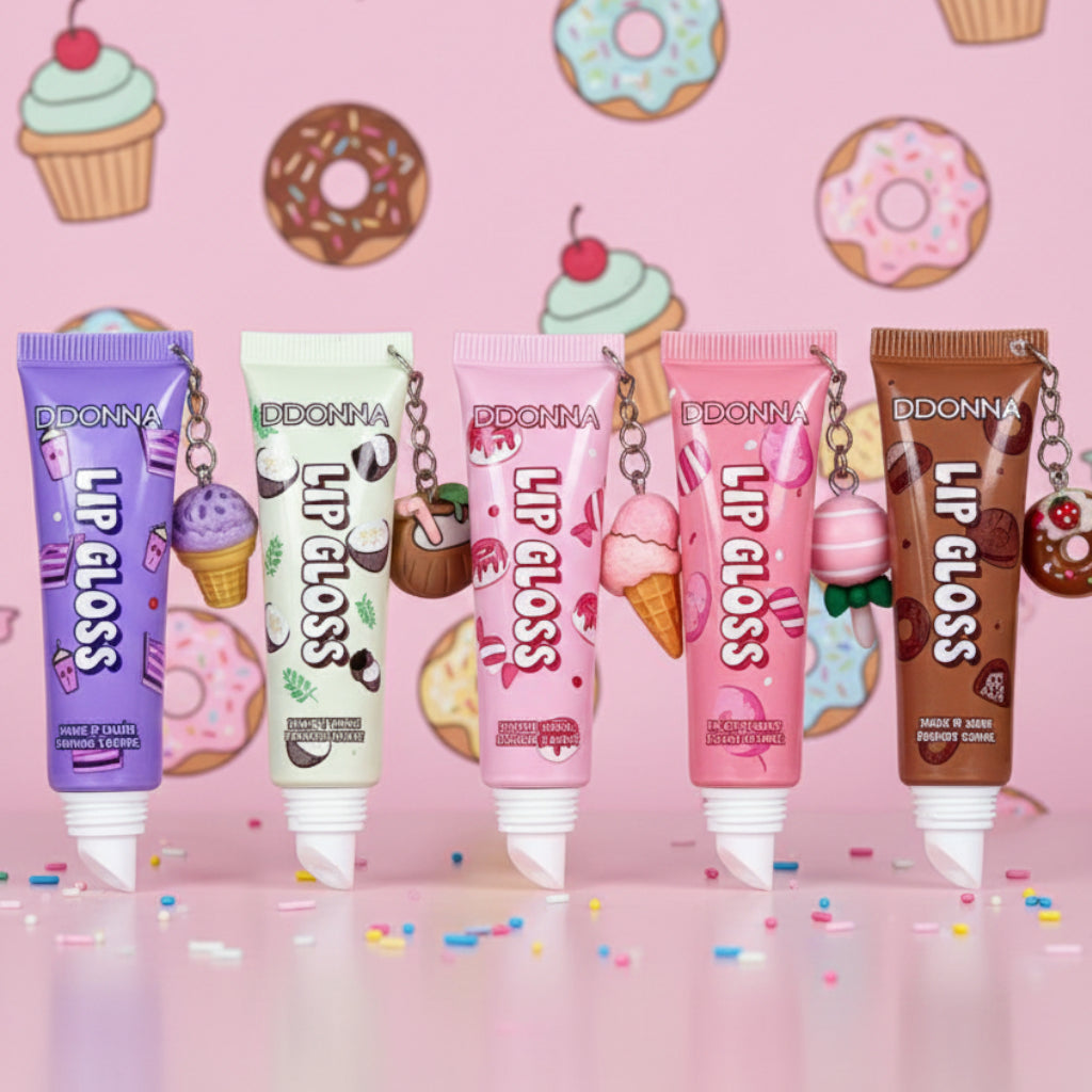 Gloss à Lèvres DDONNA FLAVOURS Collection Gourmande | Breloques Kawaii