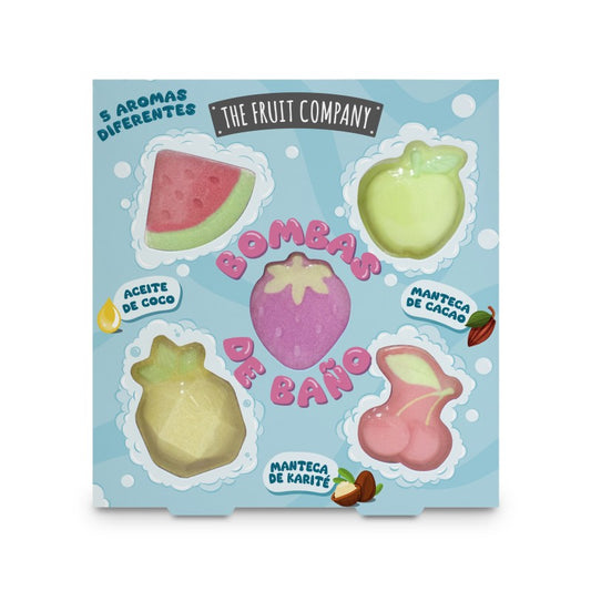 COFFRET DE 5 BOMBES DE BAIN THE FRUIT COMPANY