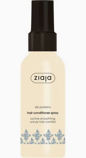 Spray Lissant pour Cheveux aux Protéines de Soie Ziaja / après-shampoing sans rinçage en spray