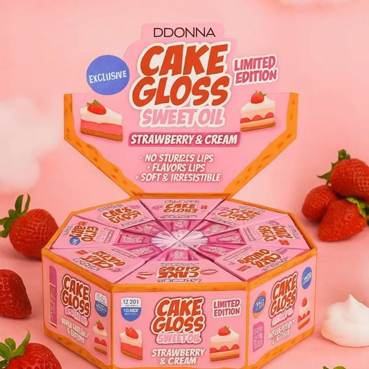 Gloss STRAWBERRY & CREAM – D’DONNA dans sa boîte