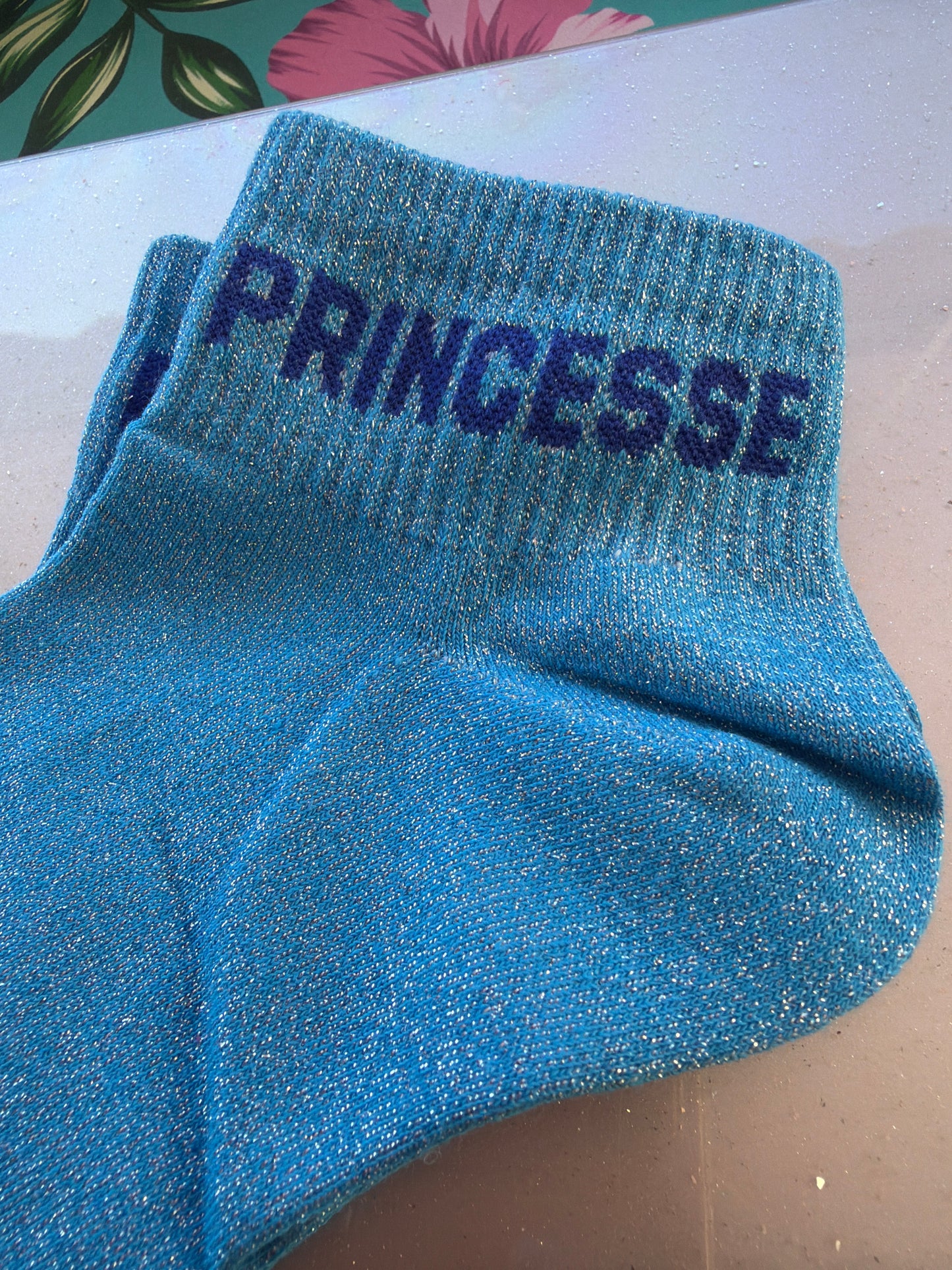Chaussettes brillantes courtes Princesse