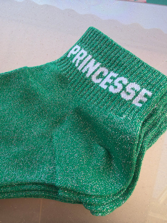 Chaussettes brillantes courtes Princesse
