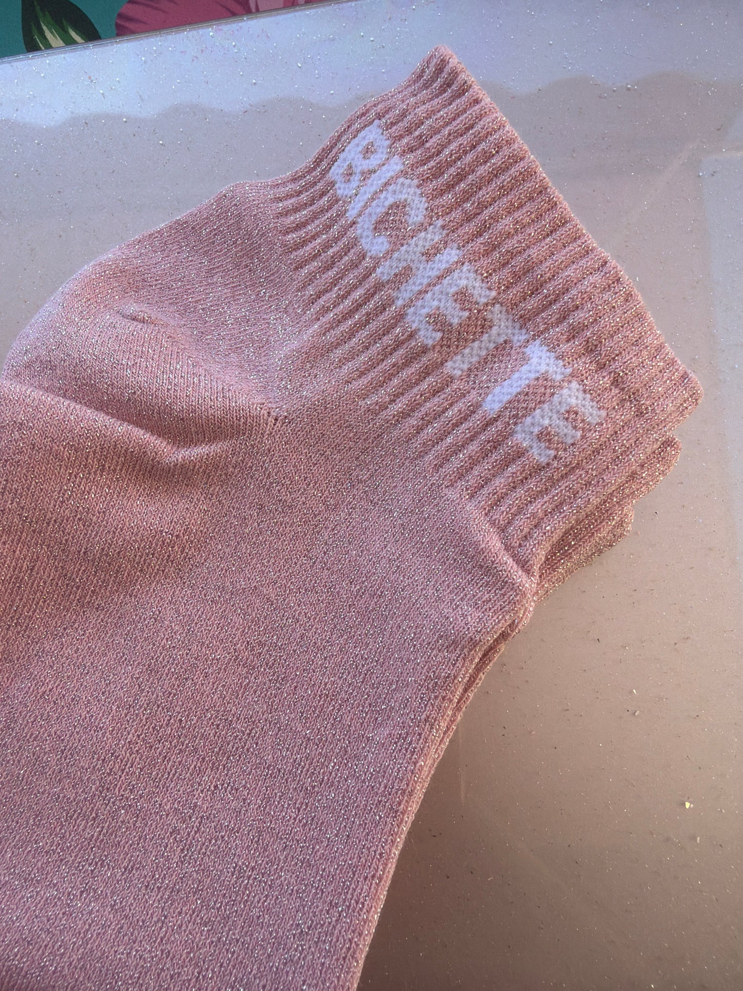 Chaussettes brillantes courtes Bichette