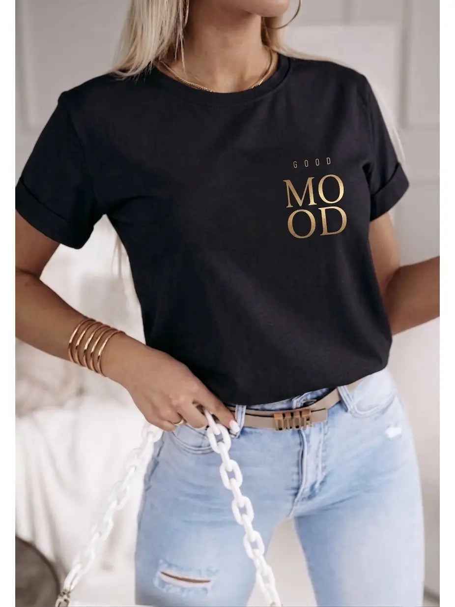 T-shirt large imprimée - 100% Coton taille unique
