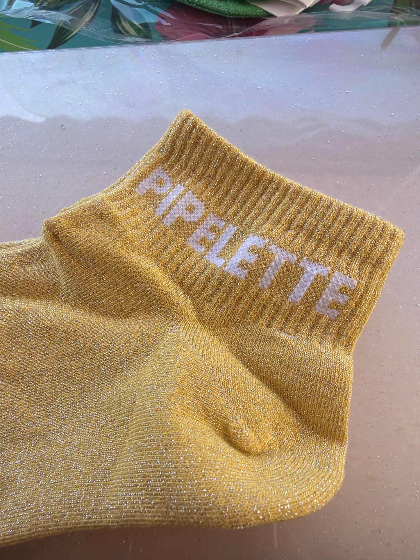 Chaussettes brillantes courtes Pipelette