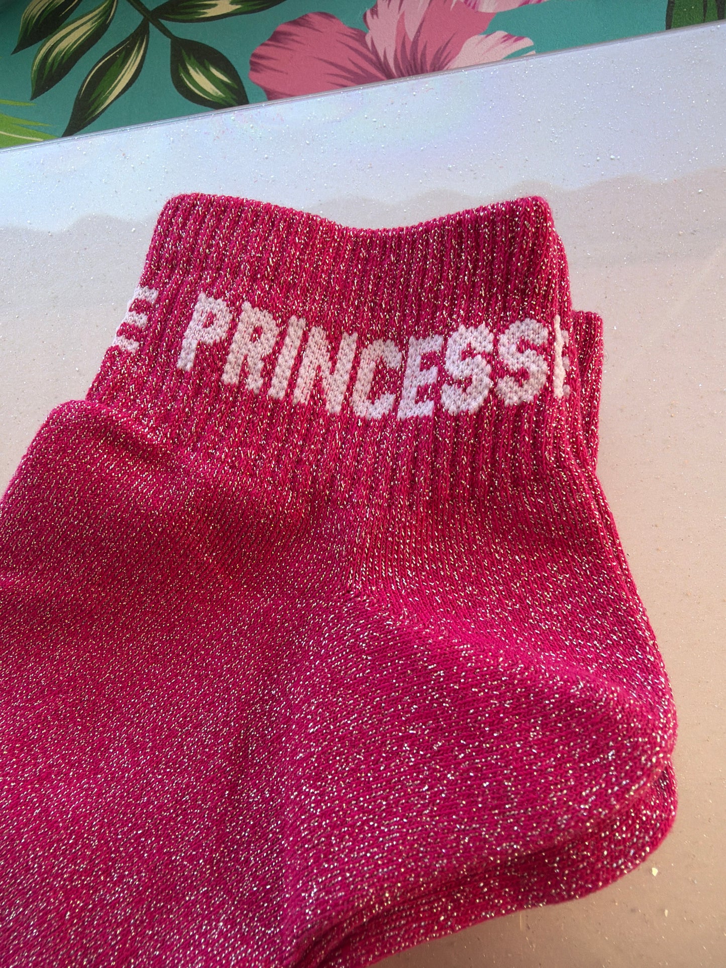 Chaussettes brillantes courtes Princesse