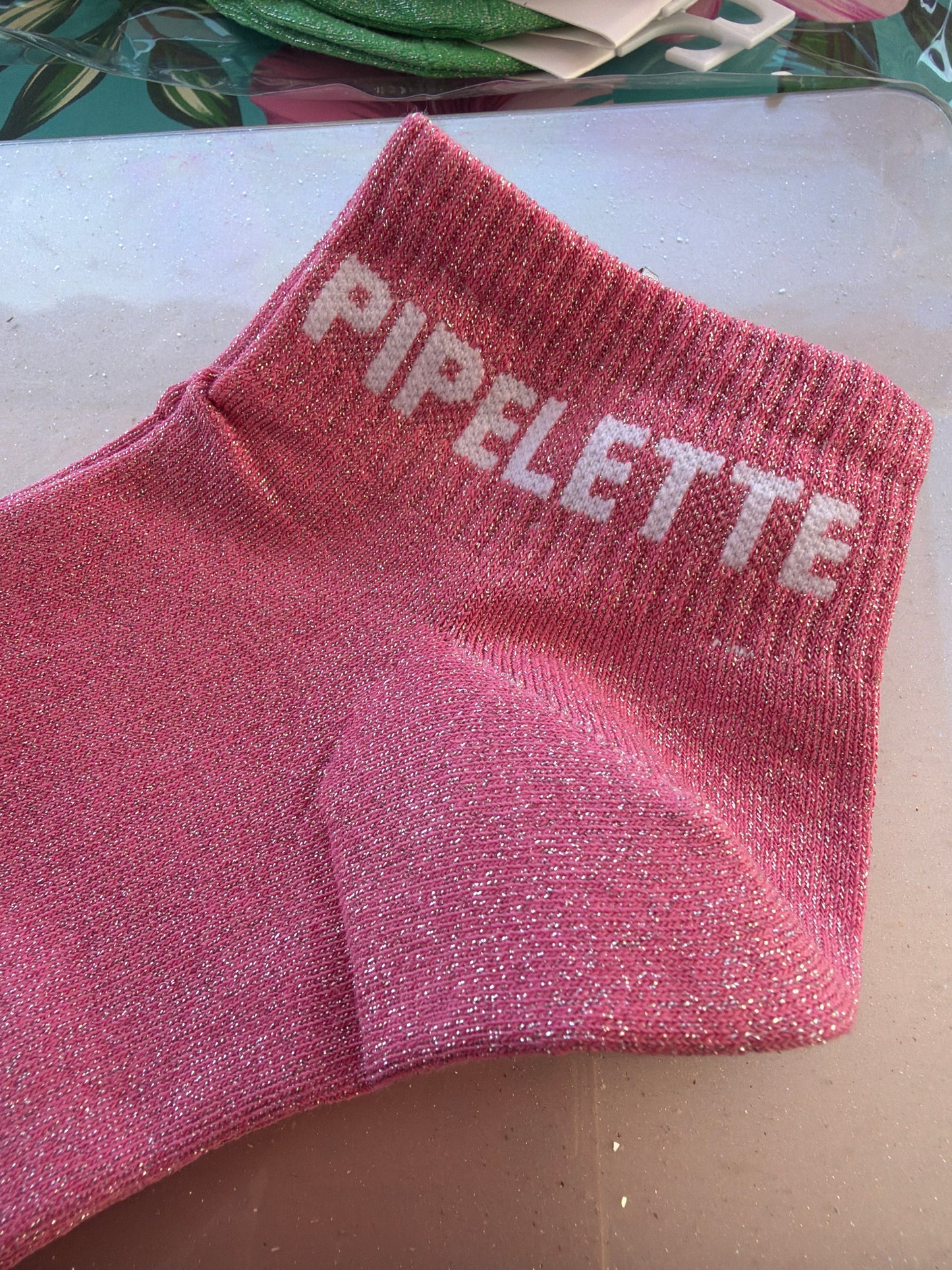 Chaussettes brillantes courtes Pipelette