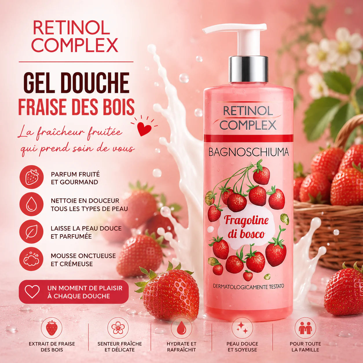 Gel Douche Latte 500ml - Retinol Complex pre co