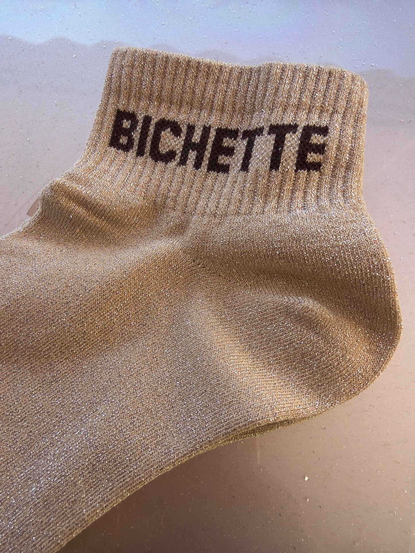 Chaussettes brillantes courtes Bichette