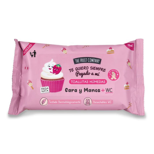 Lingettes désinfectantes The Fruit CompanyFraise Chantilly