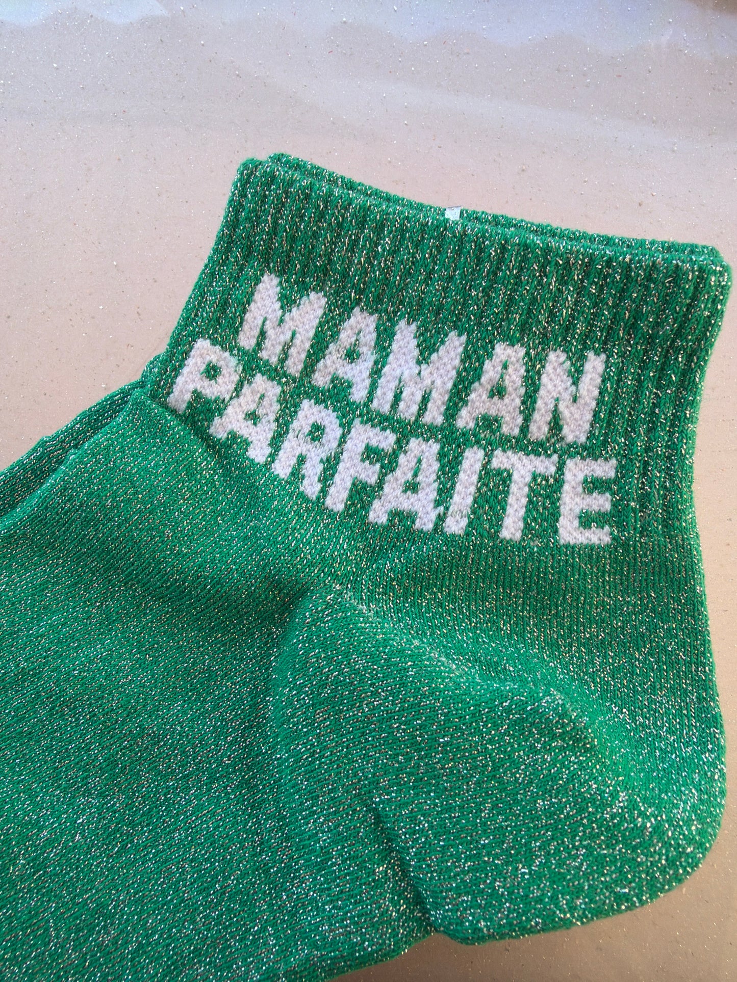 Chaussettes brillantes courtes Maman parfaite