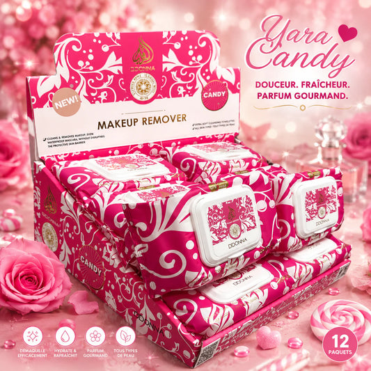 Lingettes Démaquillantes & Hydratante Parfumée Candy - D'Donna