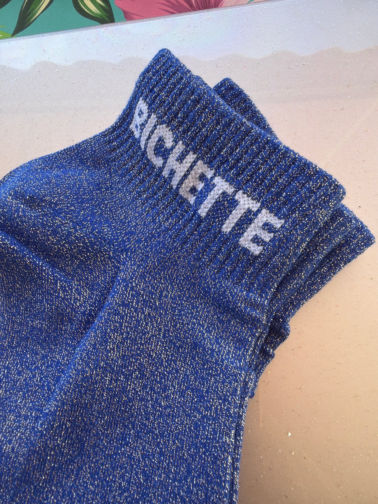 Chaussettes brillantes courtes Bichette