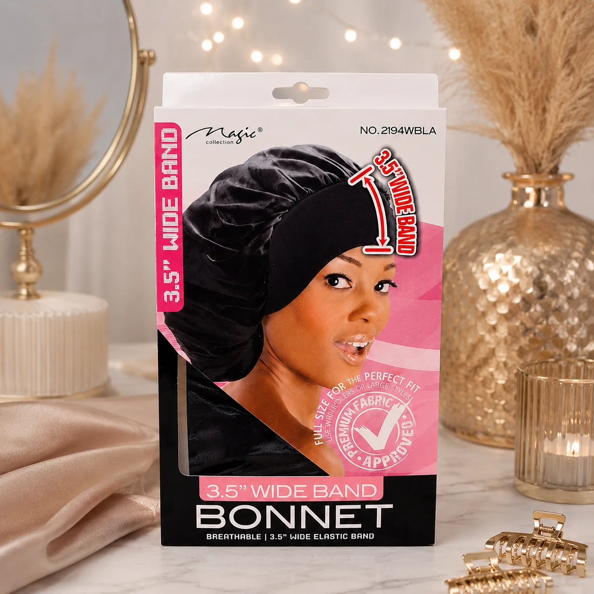 Bonnet de Nuit XXL Satin Premium Magic Collection – Large Bande 3,5”