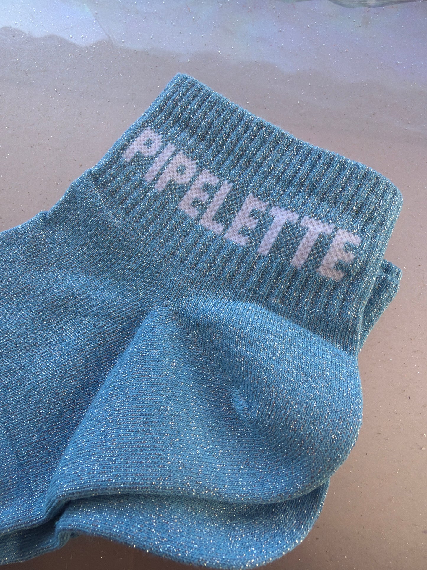 Chaussettes brillantes courtes Pipelette