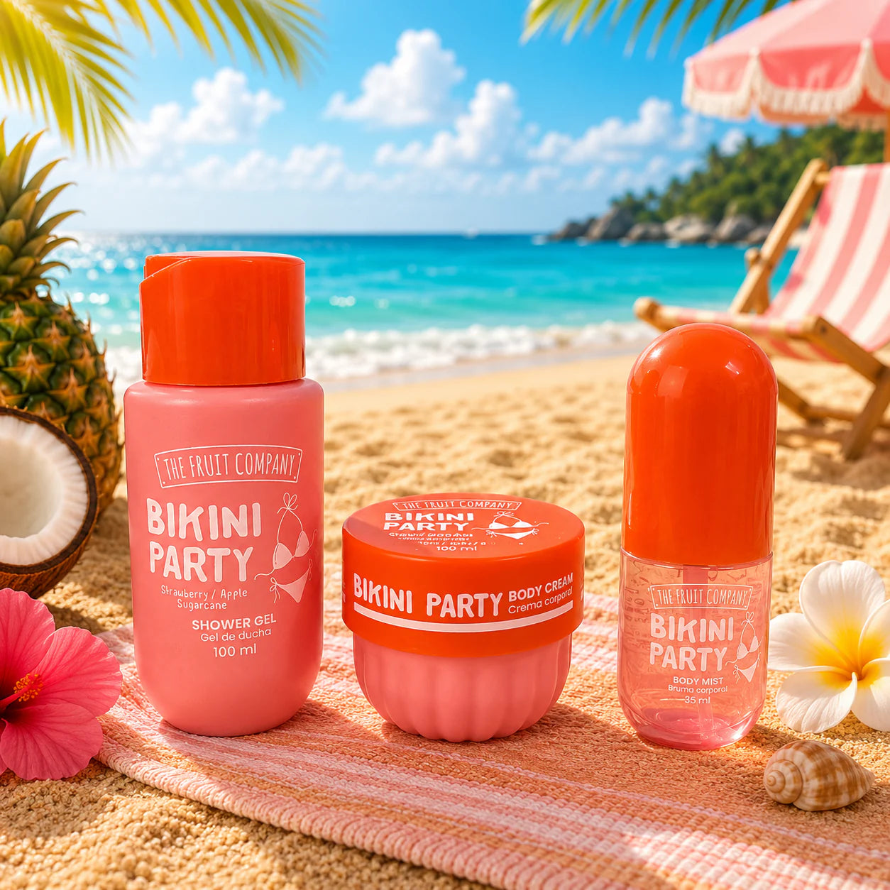 Travel Bag Summer Bikini Party 3 Pièces - The Fruit Company pre co