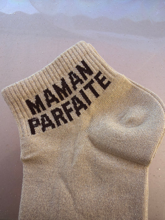 Chaussettes brillantes courtes Maman parfaite