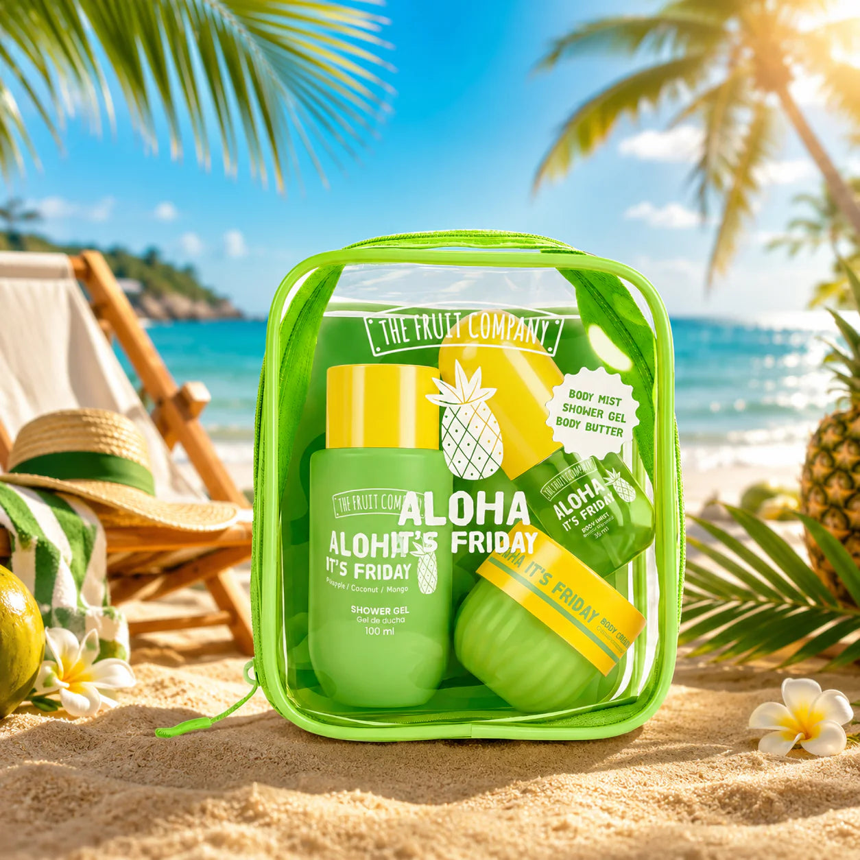 Travel Bag 3 Pièces Summer Aloha It's Friday - The Fruit Company en pre co