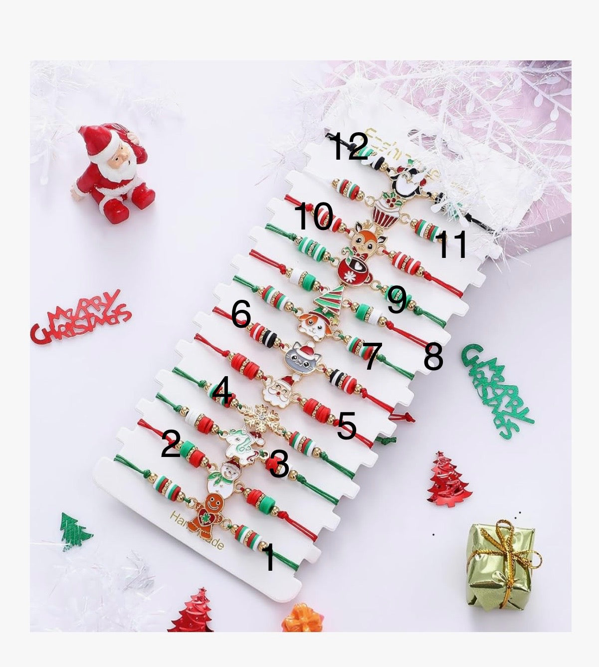 Bracelet d’amitié Noël dispo le 30 octobre