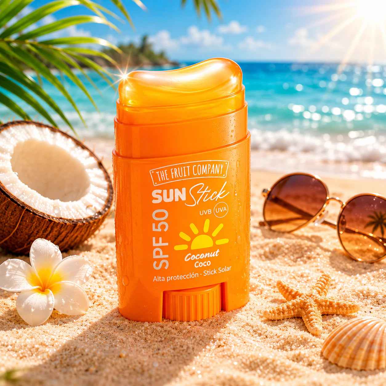 Stick Solaire SPF 50 Haute Protection Coco Water Résistant - The Fruit Company