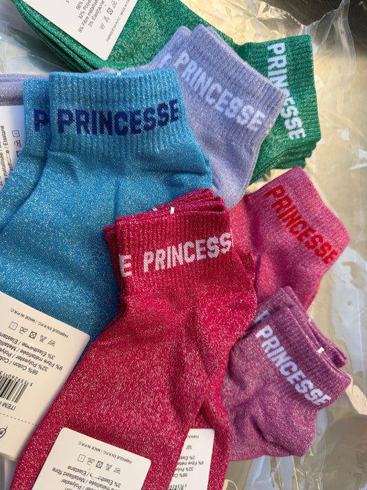 Chaussettes brillantes courtes Princesse