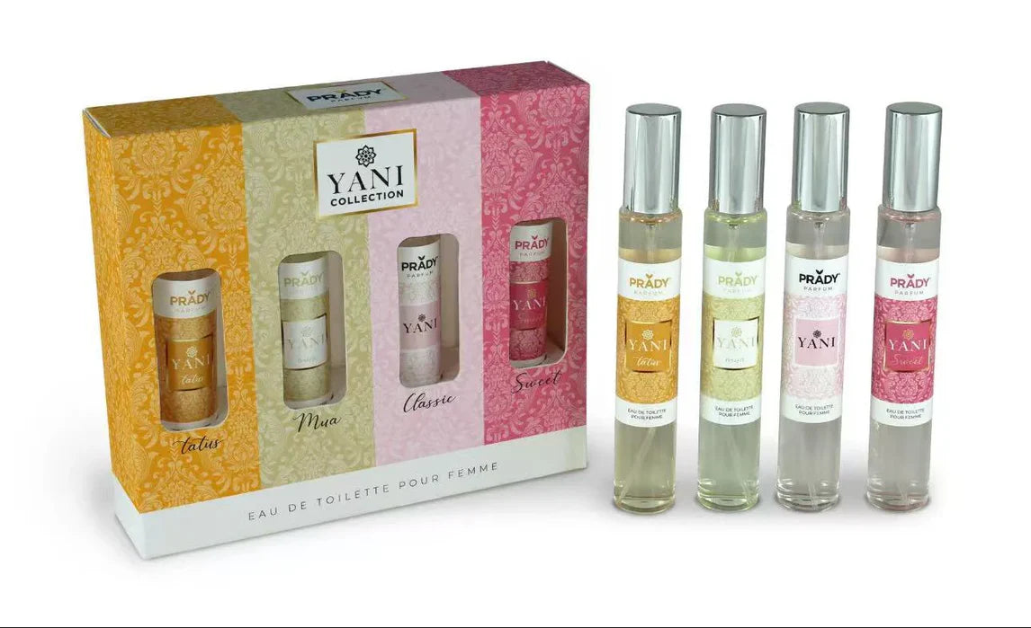 Coffret de 4 : Eau de toilette générique Femme “YANI” 30ml – PRADY