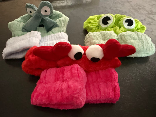 Bandeau et bracelet skincare Animaux