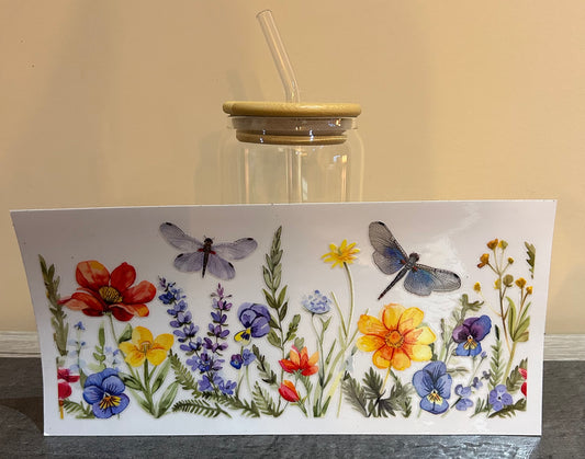 Verre Fleurs sauvages