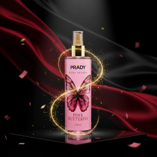 Brumes Corps et Cheveux Pink Butterfly 250ml - Prady