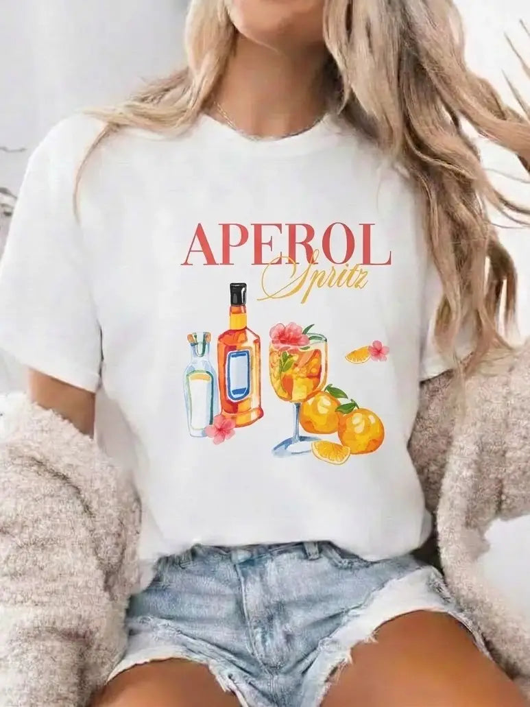 T-shirt large imprimée - 100% Coton taille unique
