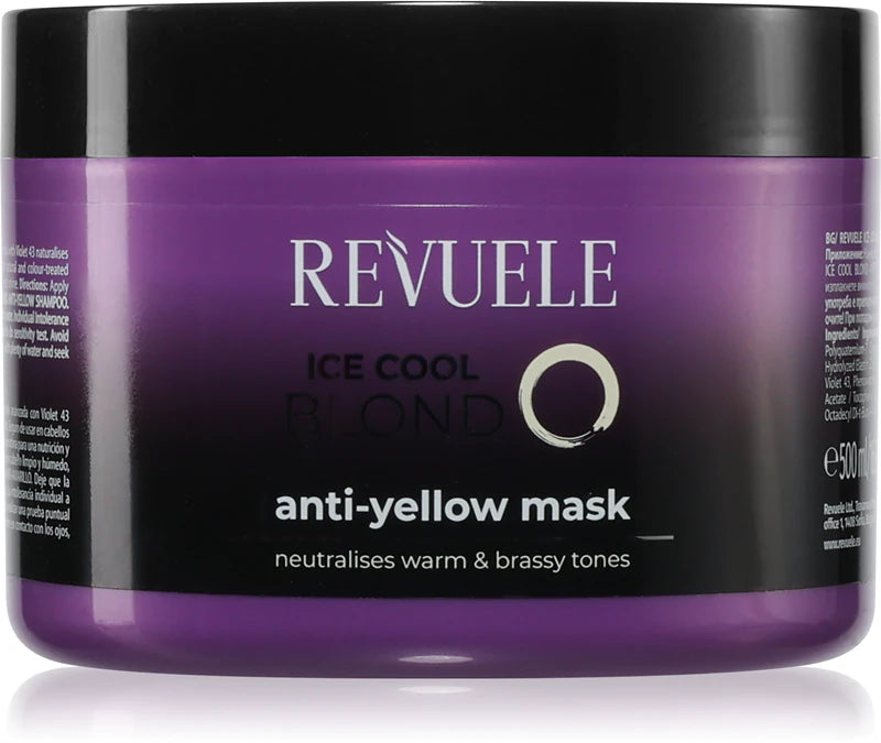 Masque anti-jaunissement pour cheveux blonds