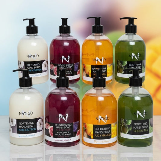 SAVON POUR LES MAINS 4 PARFUMS 500ML - NATIGO