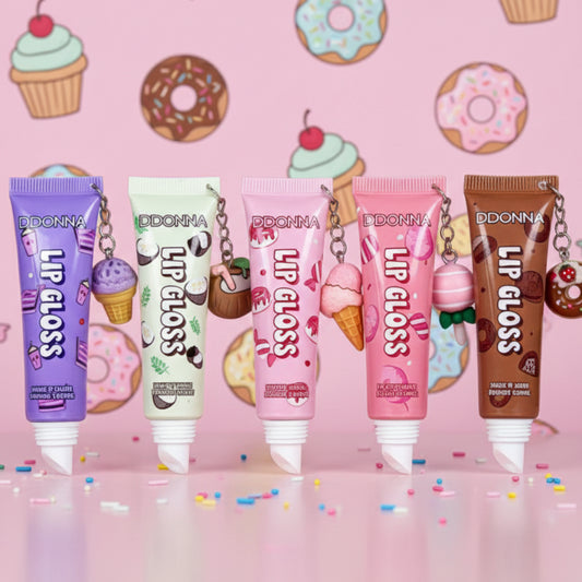 Gloss à Lèvres DDONNA FLAVOURS Collection Gourmande | Breloques Kawaii