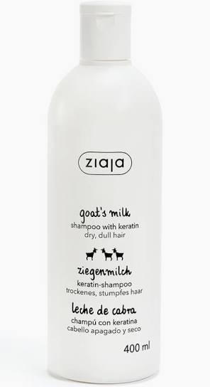 Shampoing Fortifiant à la Kératine et au Lait de Chèvre - Maxi Format 400ml Ziaja pré commande